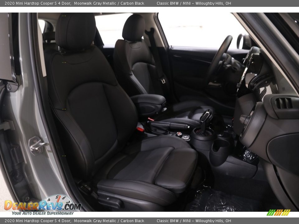 2020 Mini Hardtop Cooper S 4 Door Moonwalk Gray Metallic / Carbon Black Photo #26