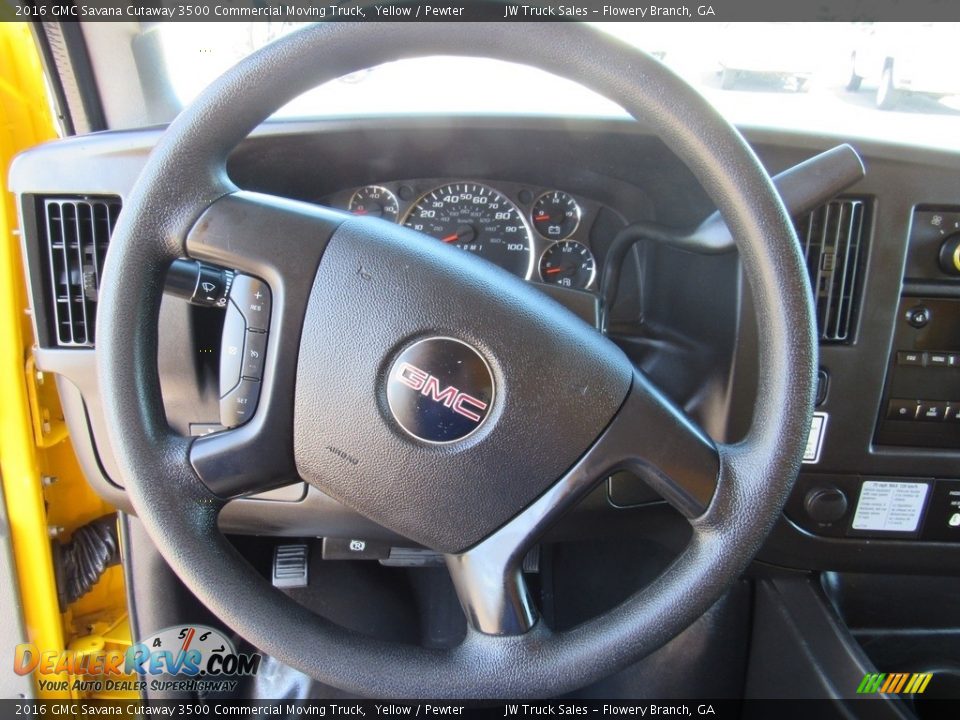 2016 GMC Savana Cutaway 3500 Commercial Moving Truck Steering Wheel Photo #21