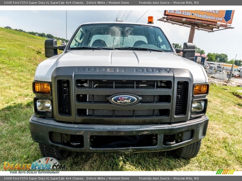 2008 Ford F350 Super Duty XL SuperCab 4x4 Chassis Oxford White / Medium Stone Photo #10