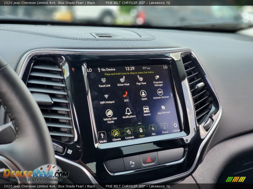2020 Jeep Cherokee Limited 4x4 Blue Shade Pearl / Black Photo #7