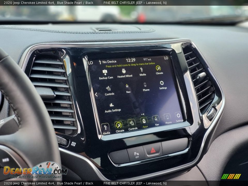 2020 Jeep Cherokee Limited 4x4 Blue Shade Pearl / Black Photo #9