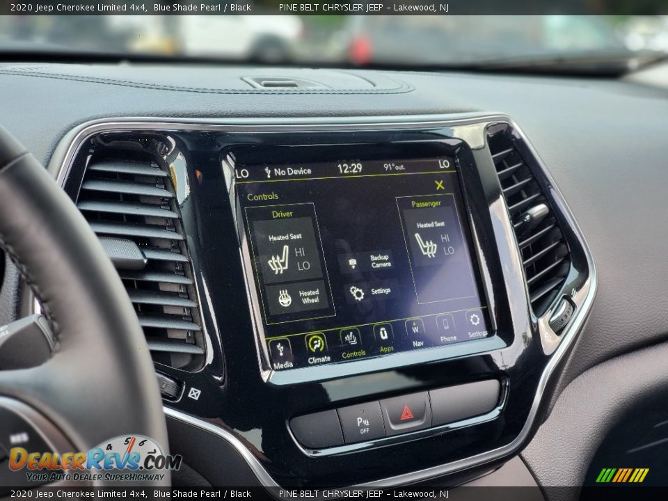 2020 Jeep Cherokee Limited 4x4 Blue Shade Pearl / Black Photo #12