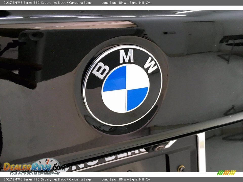 2017 BMW 5 Series 530i Sedan Jet Black / Canberra Beige Photo #34