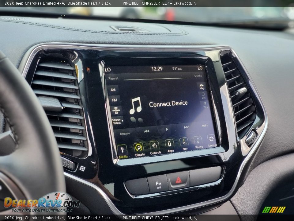 2020 Jeep Cherokee Limited 4x4 Blue Shade Pearl / Black Photo #19