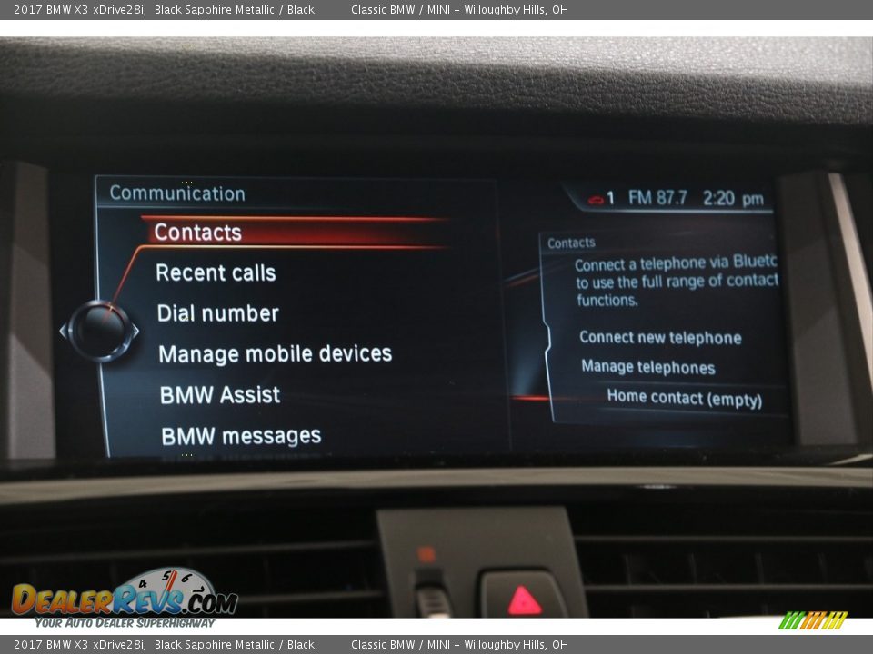 2017 BMW X3 xDrive28i Black Sapphire Metallic / Black Photo #11