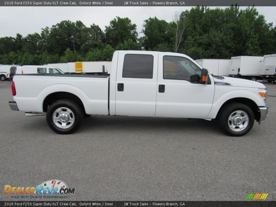 2016 Ford F250 Super Duty XLT Crew Cab Oxford White / Steel Photo #6