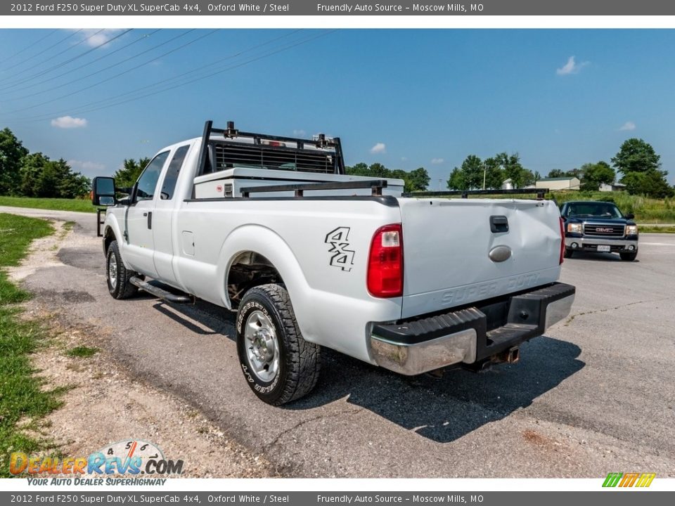 2012 Ford F250 Super Duty XL SuperCab 4x4 Oxford White / Steel Photo #6