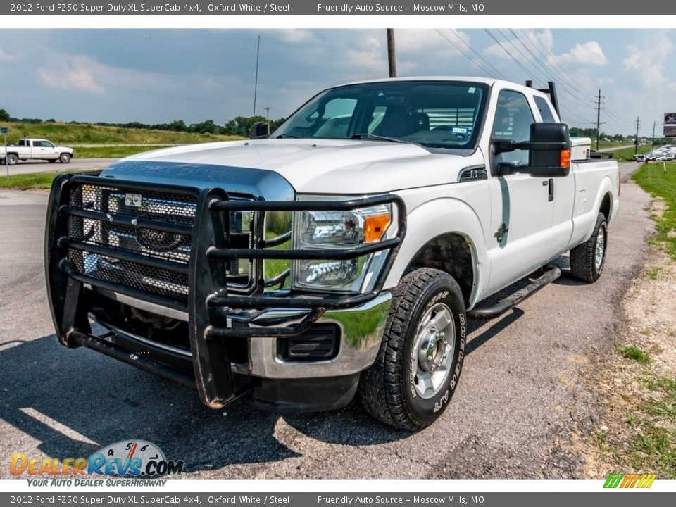 2012 Ford F250 Super Duty XL SuperCab 4x4 Oxford White / Steel Photo #7