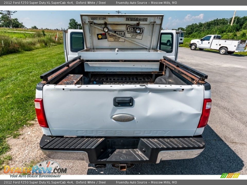 2012 Ford F250 Super Duty XL SuperCab 4x4 Oxford White / Steel Photo #31