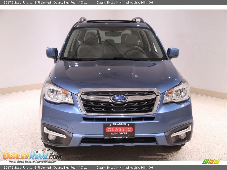 2017 Subaru Forester 2.5i Limited Quartz Blue Pearl / Gray Photo #2