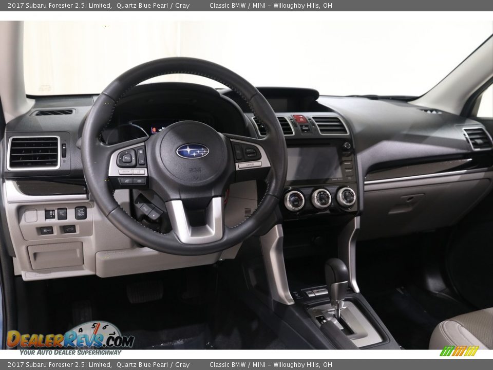 2017 Subaru Forester 2.5i Limited Quartz Blue Pearl / Gray Photo #6