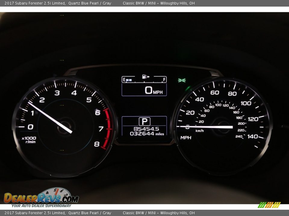 2017 Subaru Forester 2.5i Limited Quartz Blue Pearl / Gray Photo #8