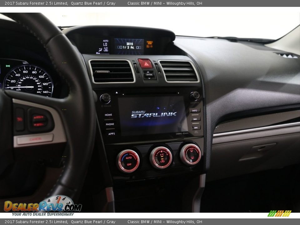 2017 Subaru Forester 2.5i Limited Quartz Blue Pearl / Gray Photo #9