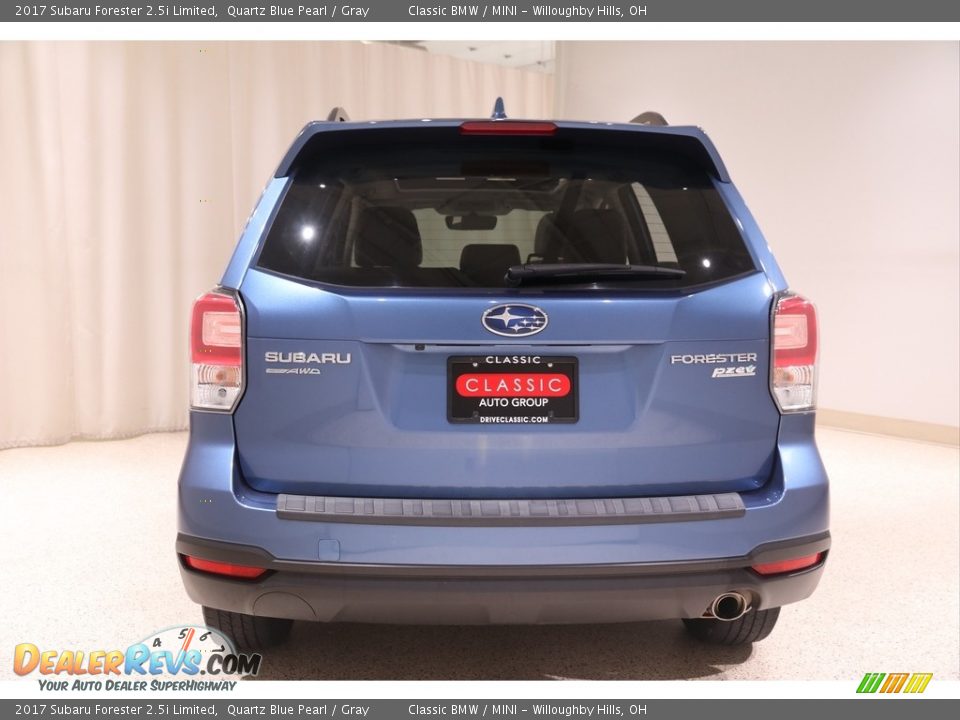 2017 Subaru Forester 2.5i Limited Quartz Blue Pearl / Gray Photo #23