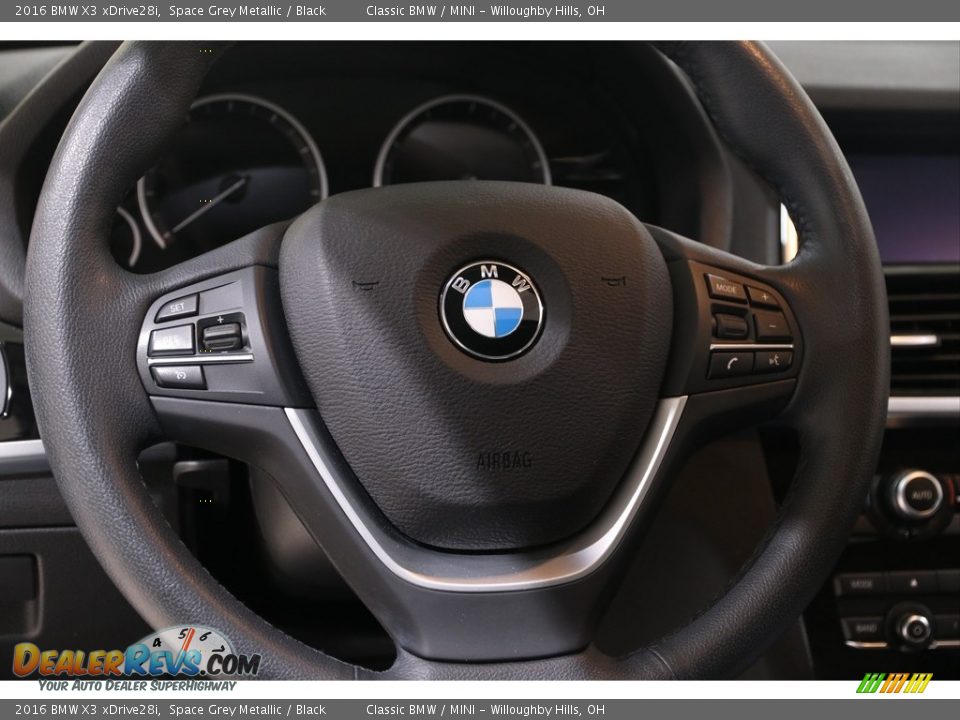 2016 BMW X3 xDrive28i Space Grey Metallic / Black Photo #7