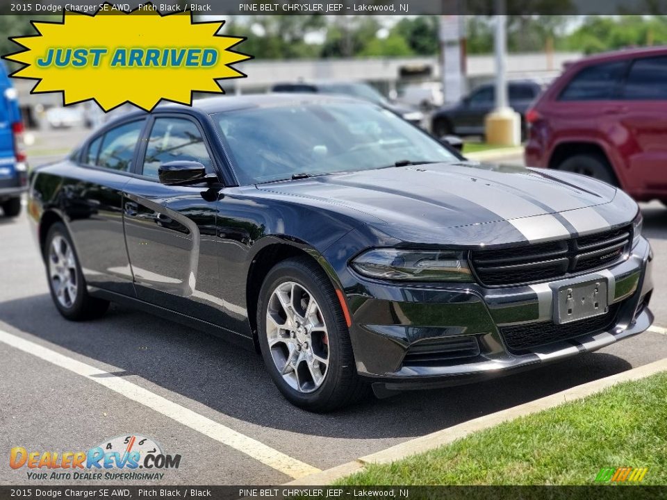 2015 Dodge Charger SE AWD Pitch Black / Black Photo #1