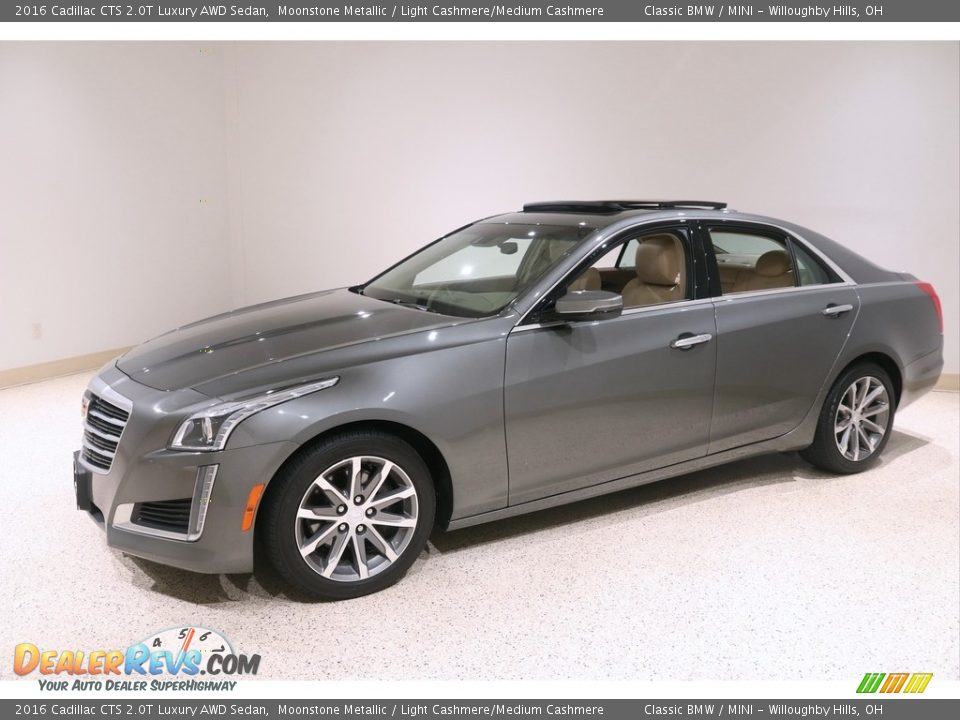 2016 Cadillac CTS 2.0T Luxury AWD Sedan Moonstone Metallic / Light Cashmere/Medium Cashmere Photo #3