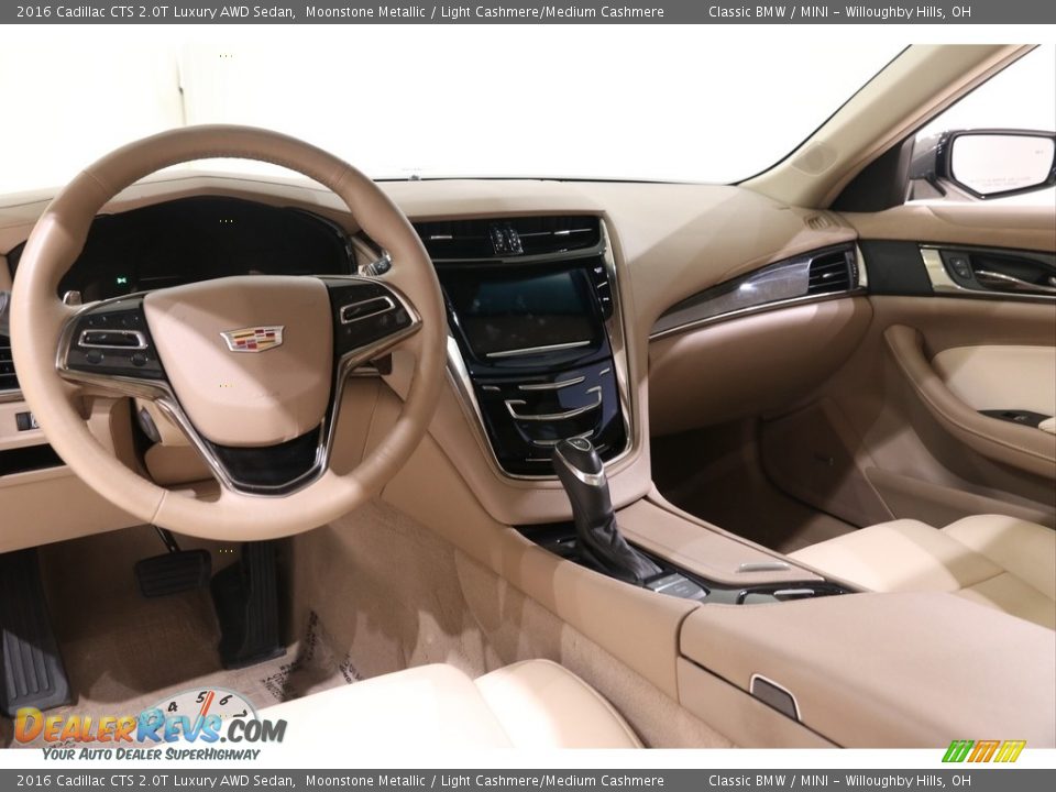 2016 Cadillac CTS 2.0T Luxury AWD Sedan Moonstone Metallic / Light Cashmere/Medium Cashmere Photo #9