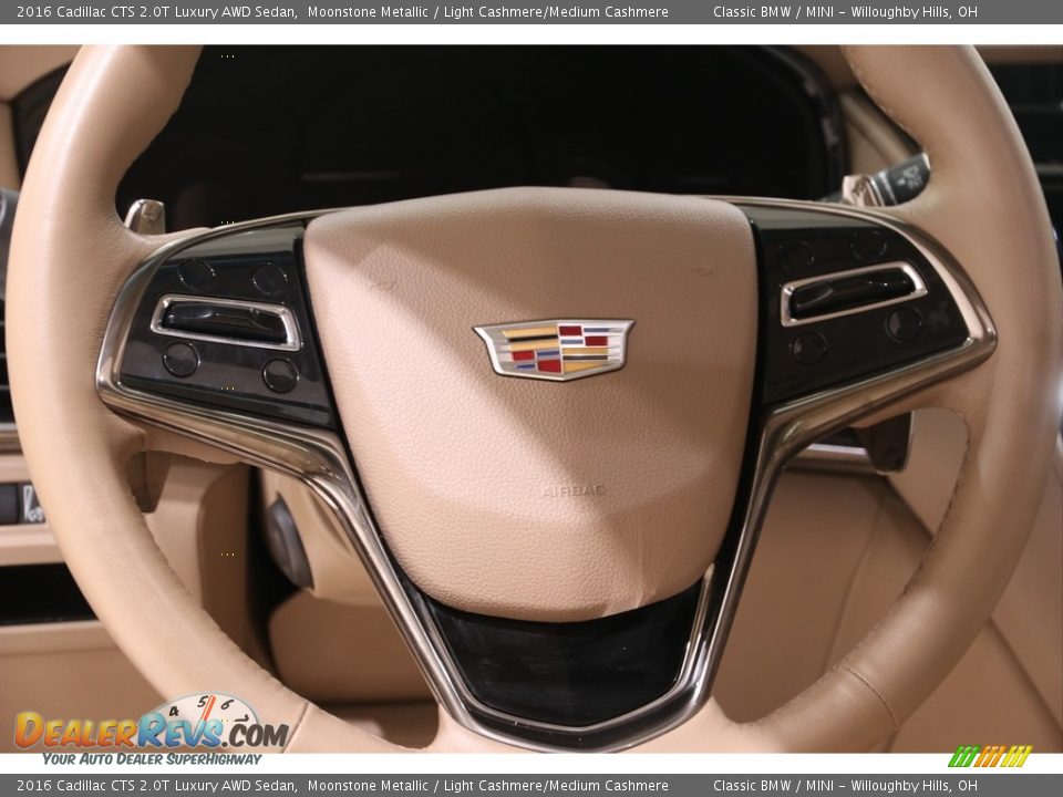 2016 Cadillac CTS 2.0T Luxury AWD Sedan Moonstone Metallic / Light Cashmere/Medium Cashmere Photo #10