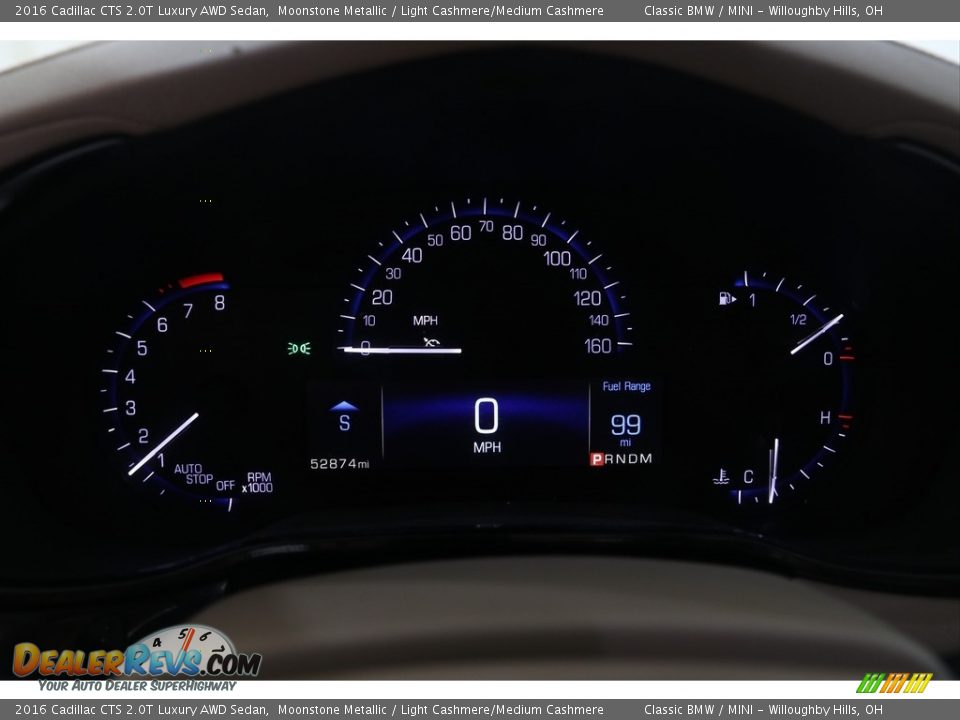 2016 Cadillac CTS 2.0T Luxury AWD Sedan Moonstone Metallic / Light Cashmere/Medium Cashmere Photo #11