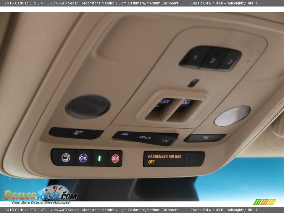 2016 Cadillac CTS 2.0T Luxury AWD Sedan Moonstone Metallic / Light Cashmere/Medium Cashmere Photo #12