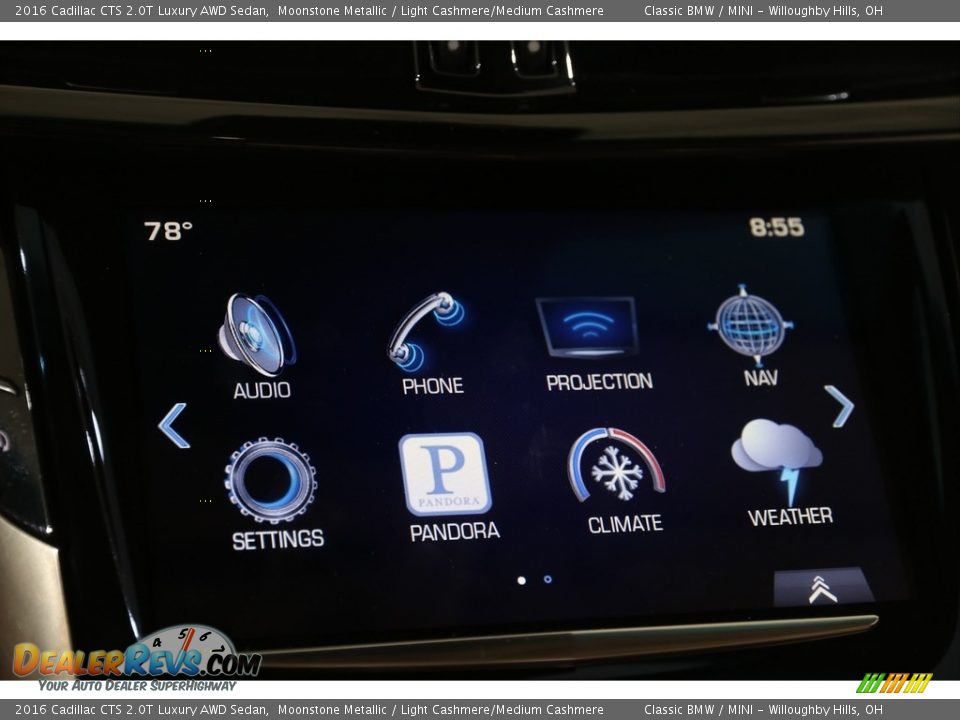 2016 Cadillac CTS 2.0T Luxury AWD Sedan Moonstone Metallic / Light Cashmere/Medium Cashmere Photo #14