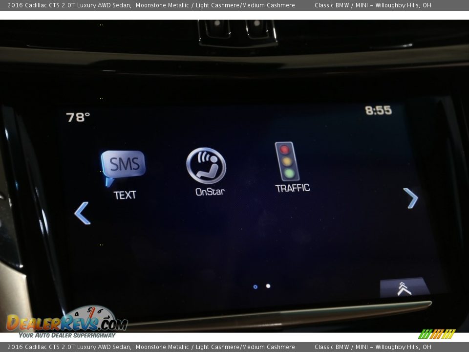 2016 Cadillac CTS 2.0T Luxury AWD Sedan Moonstone Metallic / Light Cashmere/Medium Cashmere Photo #15