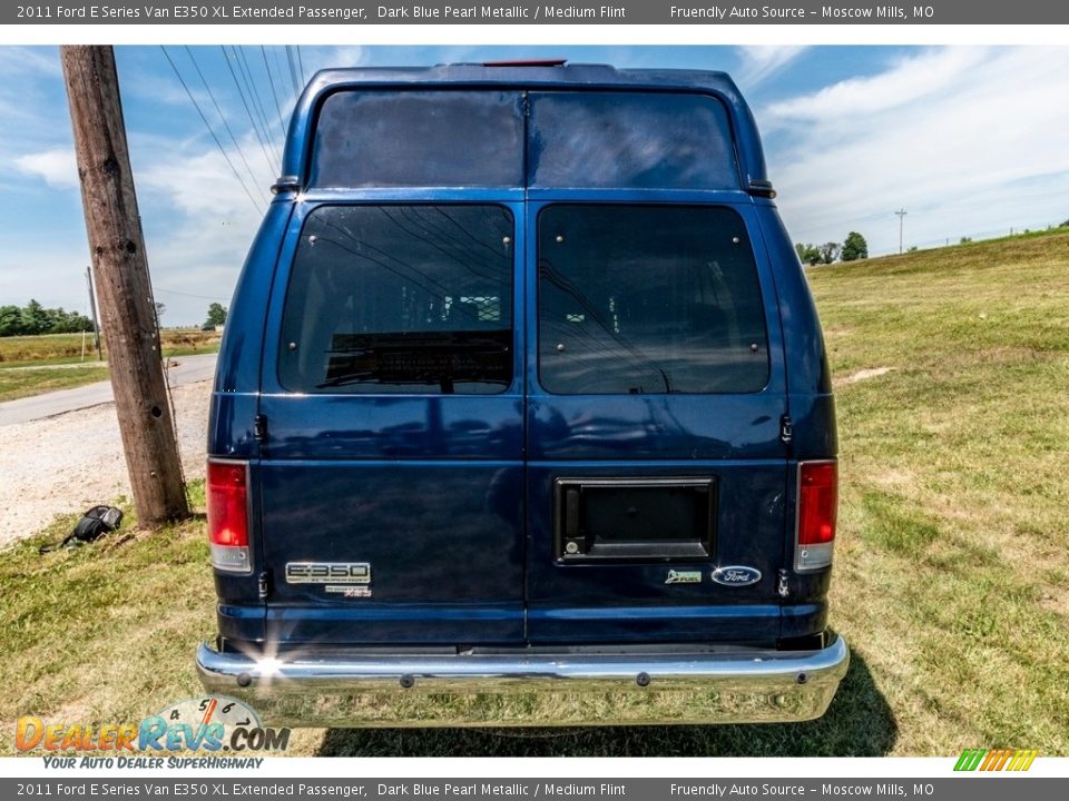 2011 Ford E Series Van E350 XL Extended Passenger Dark Blue Pearl Metallic / Medium Flint Photo #11