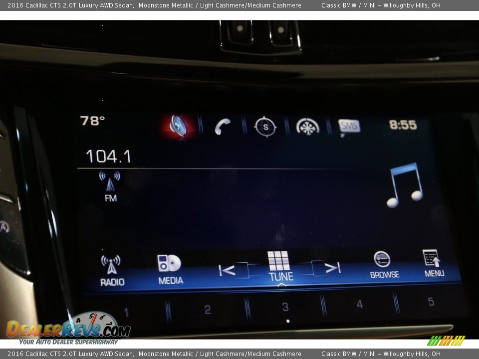 2016 Cadillac CTS 2.0T Luxury AWD Sedan Moonstone Metallic / Light Cashmere/Medium Cashmere Photo #17
