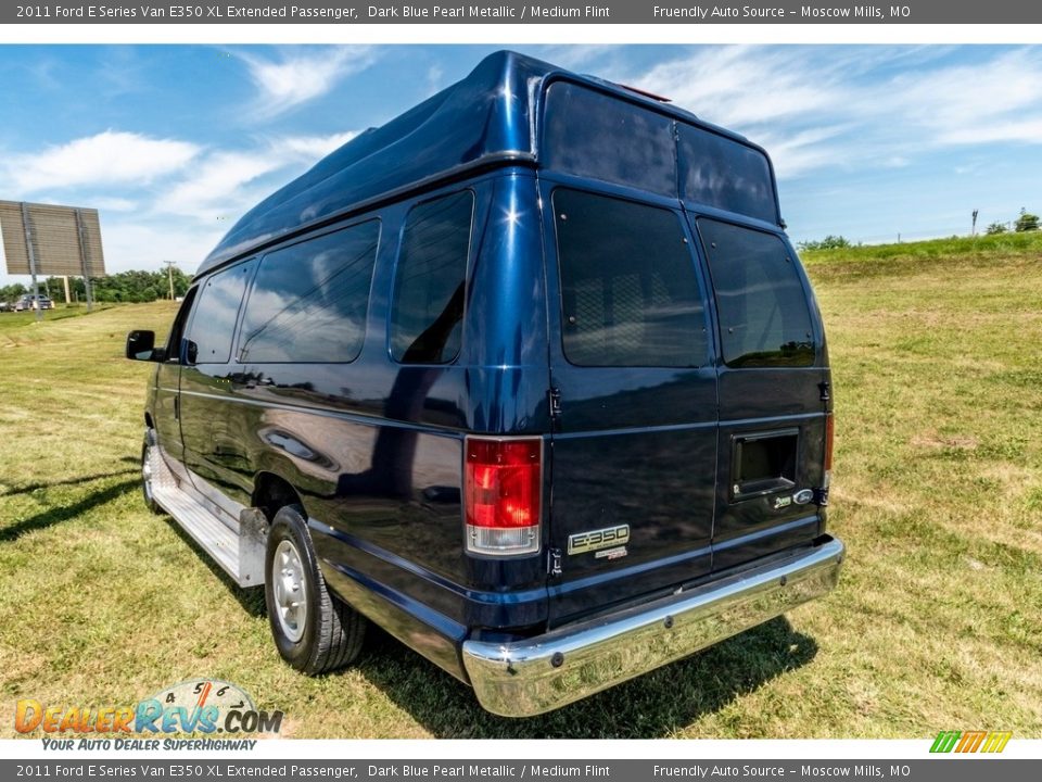 2011 Ford E Series Van E350 XL Extended Passenger Dark Blue Pearl Metallic / Medium Flint Photo #12