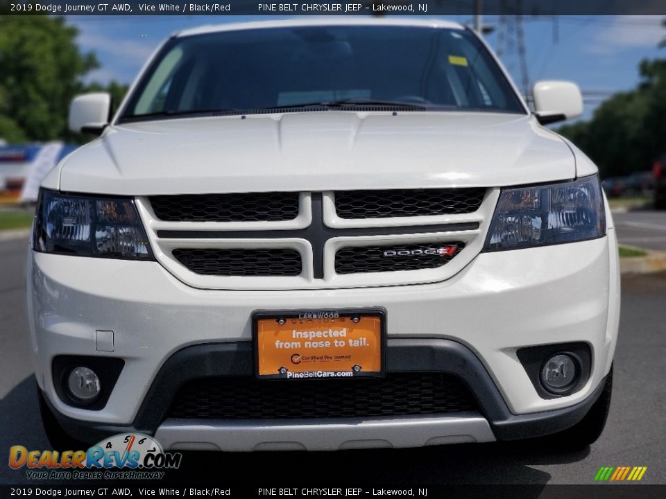 2019 Dodge Journey GT AWD Vice White / Black/Red Photo #21