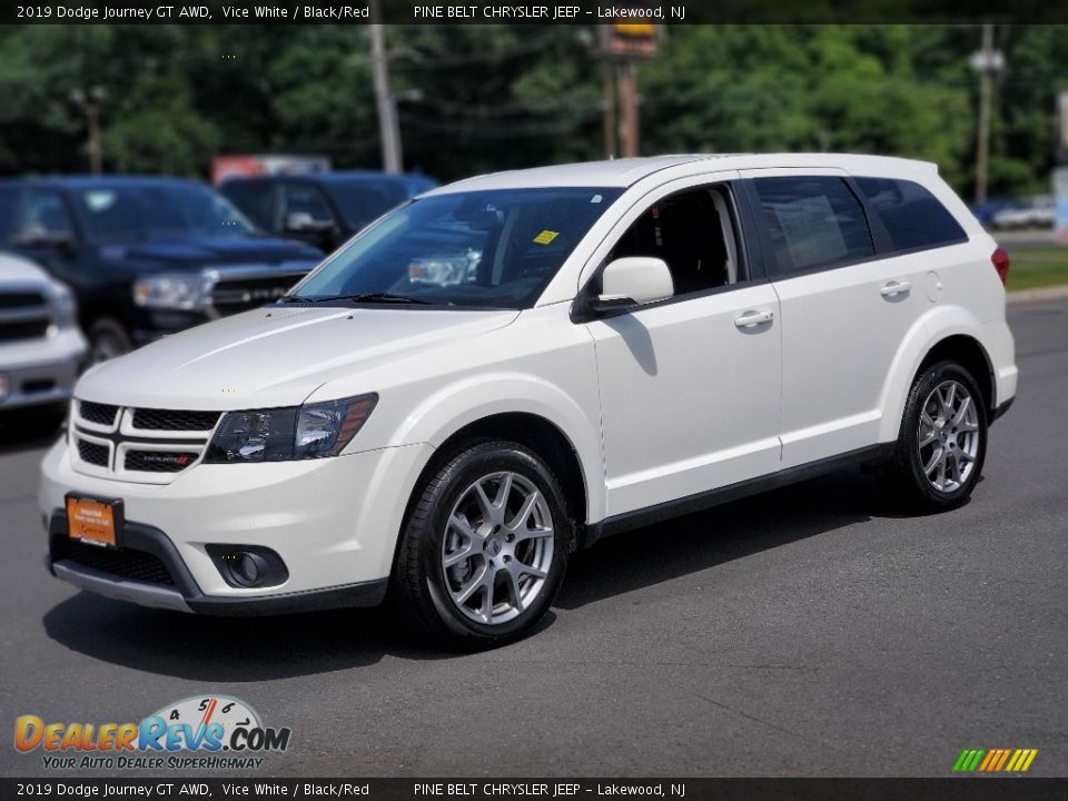 2019 Dodge Journey GT AWD Vice White / Black/Red Photo #22