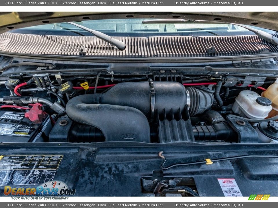 2011 Ford E Series Van E350 XL Extended Passenger Dark Blue Pearl Metallic / Medium Flint Photo #21