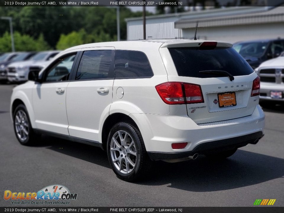 2019 Dodge Journey GT AWD Vice White / Black/Red Photo #24