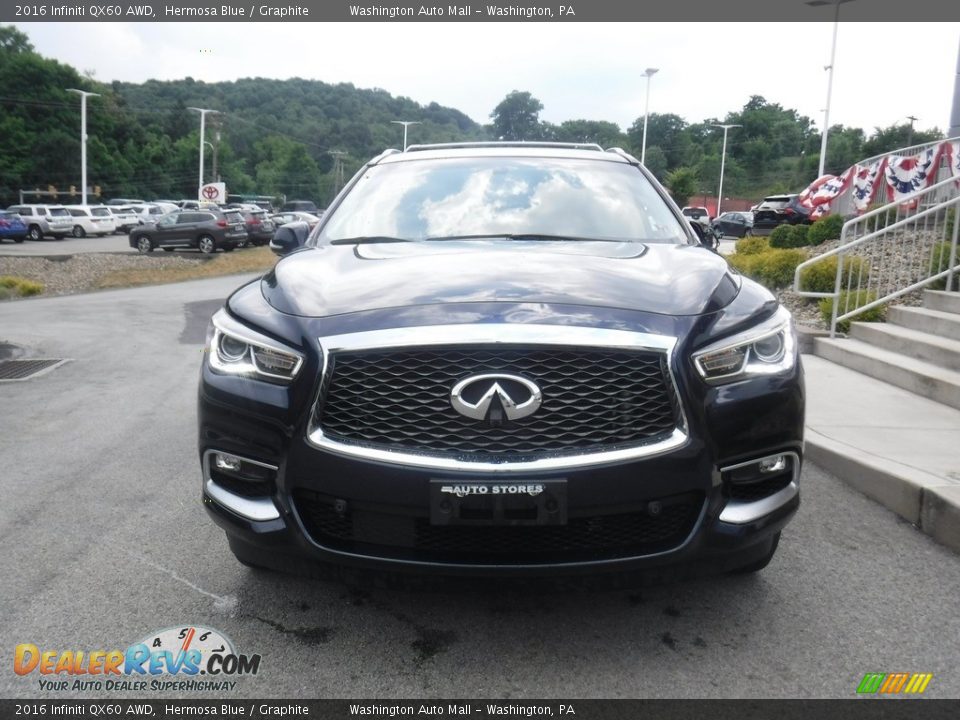 2016 Infiniti QX60 AWD Hermosa Blue / Graphite Photo #11