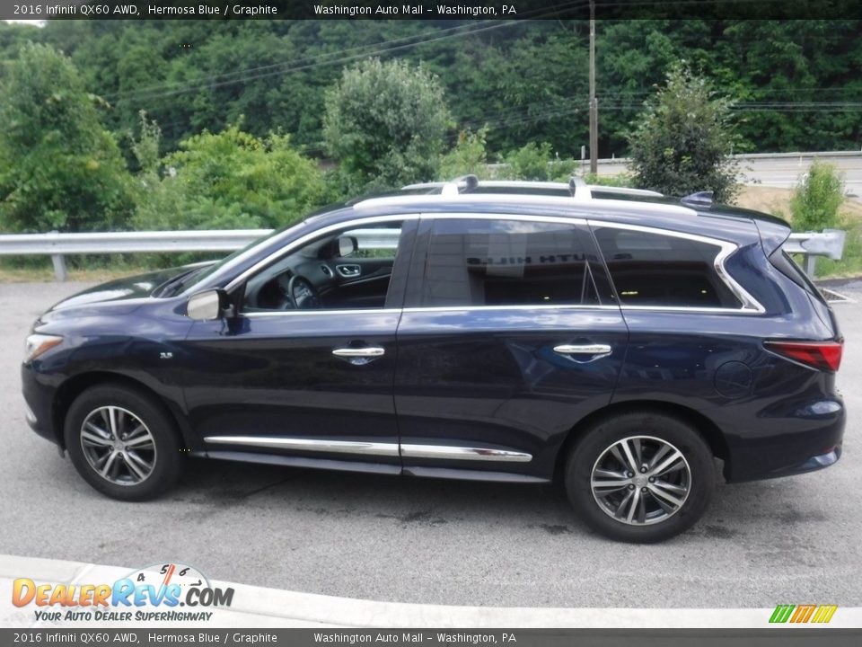 2016 Infiniti QX60 AWD Hermosa Blue / Graphite Photo #12