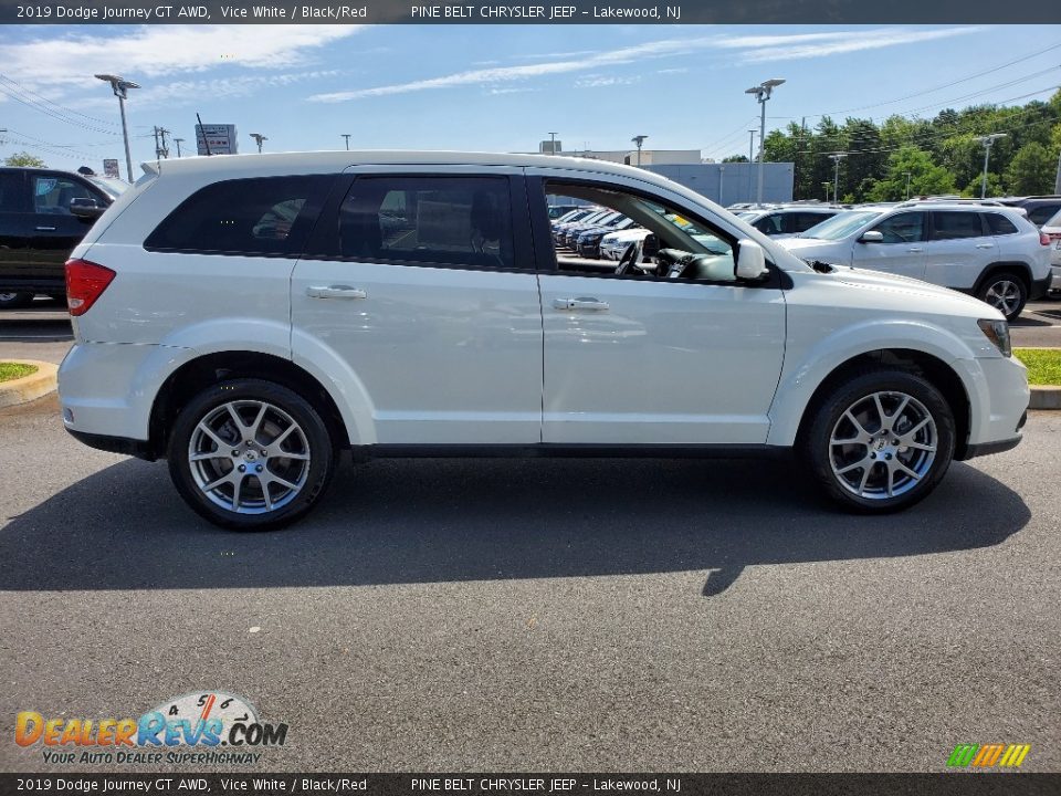2019 Dodge Journey GT AWD Vice White / Black/Red Photo #27