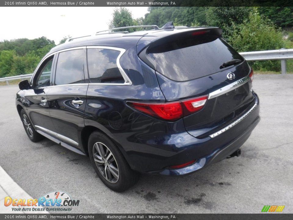 2016 Infiniti QX60 AWD Hermosa Blue / Graphite Photo #13