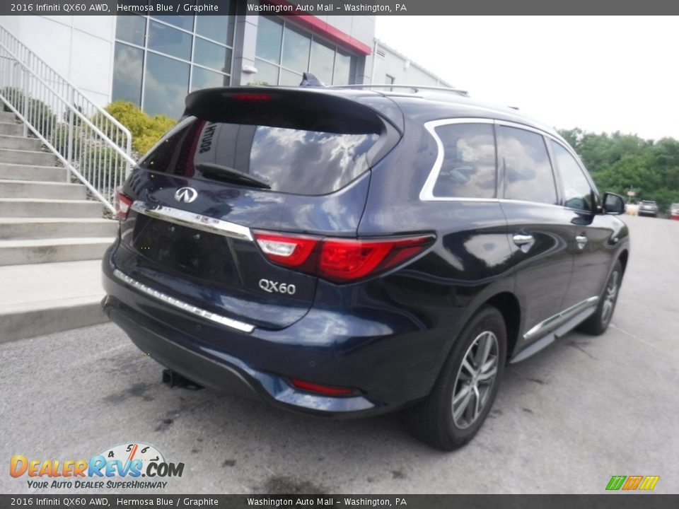 2016 Infiniti QX60 AWD Hermosa Blue / Graphite Photo #16