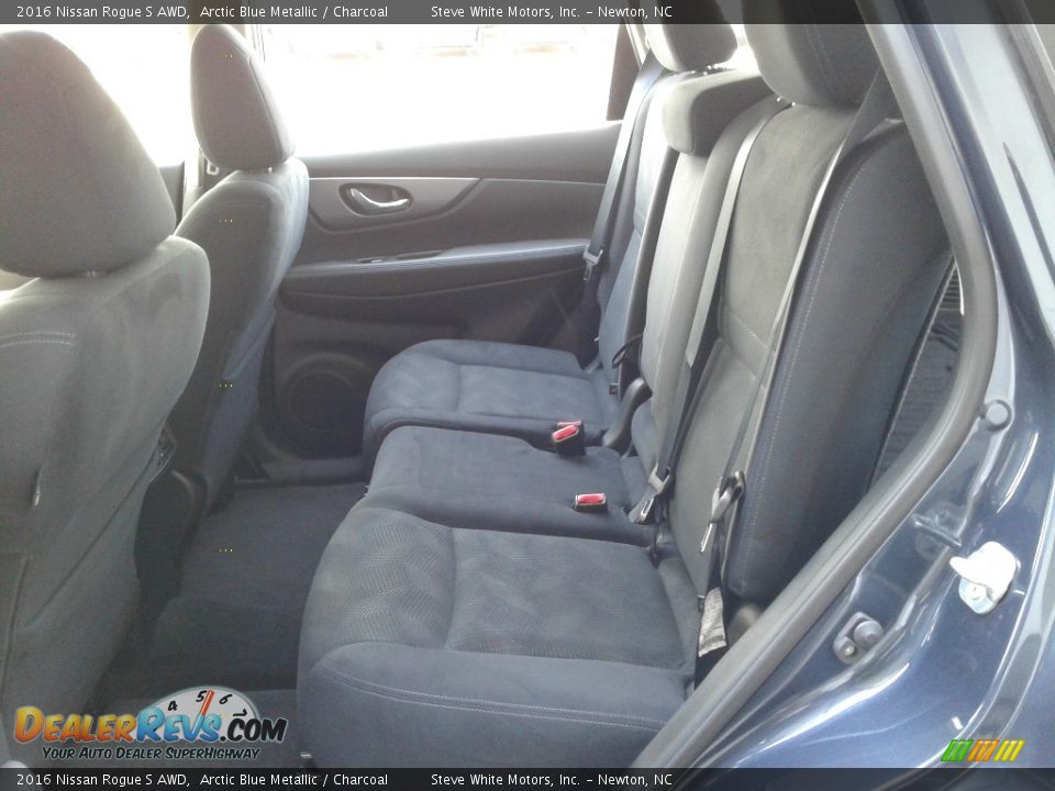Rear Seat of 2016 Nissan Rogue S AWD Photo #12
