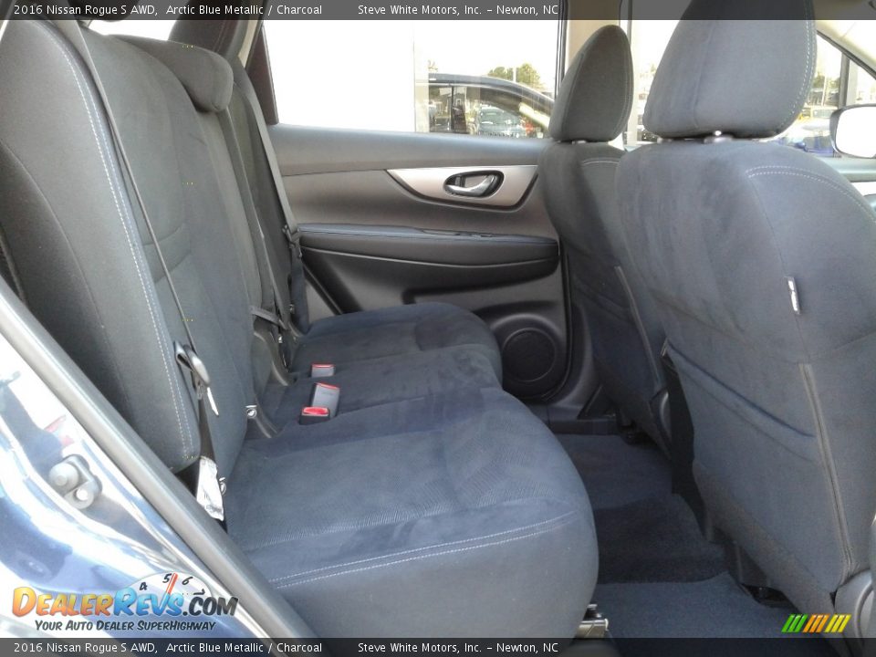 Rear Seat of 2016 Nissan Rogue S AWD Photo #14
