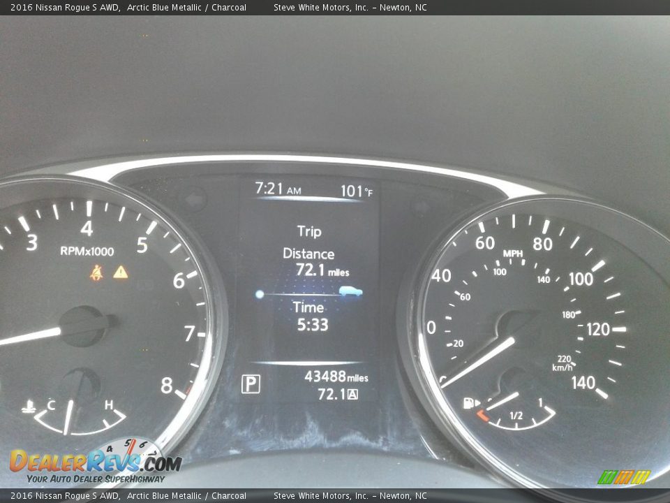 2016 Nissan Rogue S AWD Gauges Photo #19