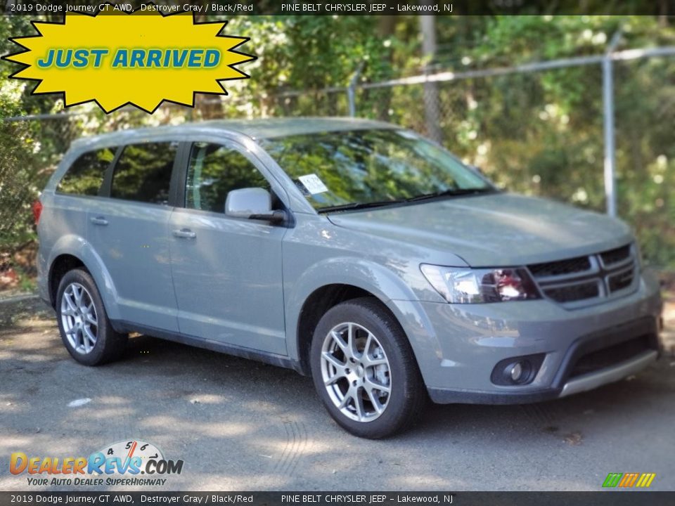 2019 Dodge Journey GT AWD Destroyer Gray / Black/Red Photo #1