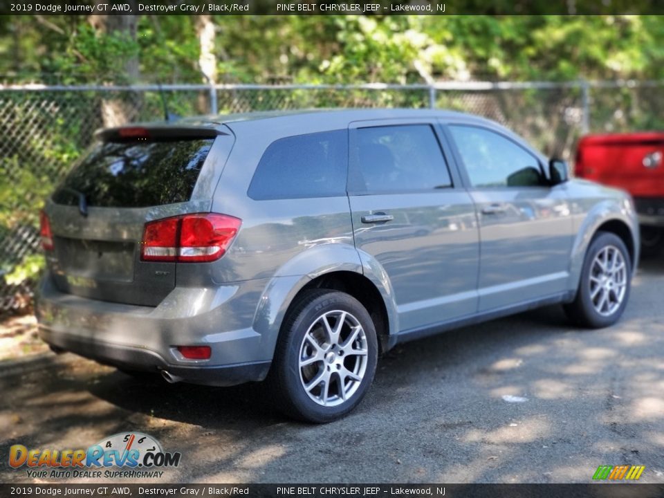 2019 Dodge Journey GT AWD Destroyer Gray / Black/Red Photo #4