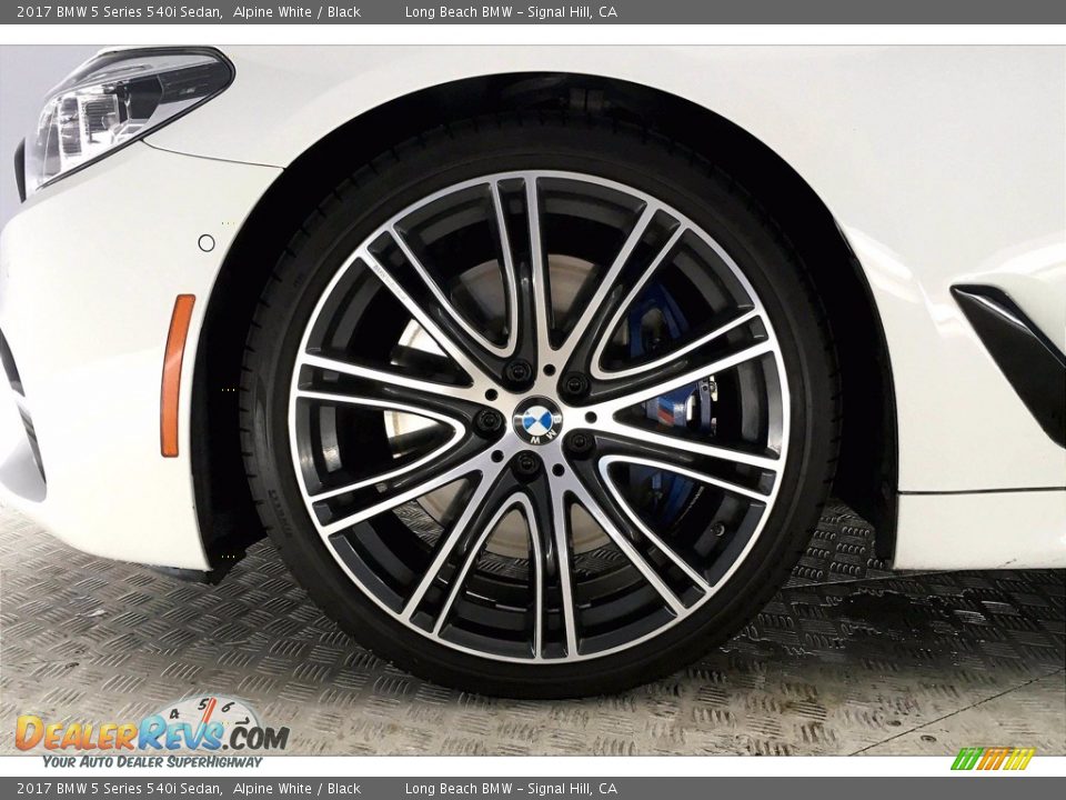 2017 BMW 5 Series 540i Sedan Alpine White / Black Photo #8