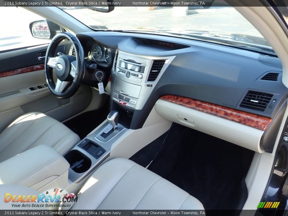 2011 Subaru Legacy 2.5i Limited Crystal Black Silica / Warm Ivory Photo #15
