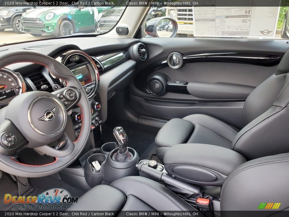 2020 Mini Hardtop Cooper S 2 Door Chili Red / Carbon Black Photo #3