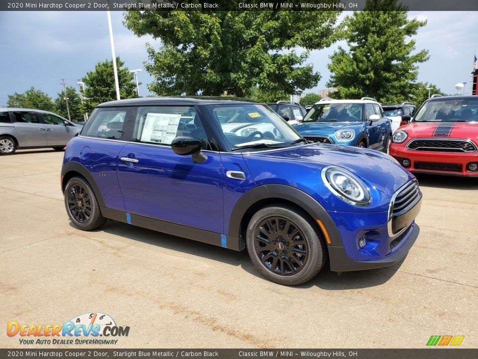 2020 Mini Hardtop Cooper 2 Door Starlight Blue Metallic / Carbon Black Photo #1