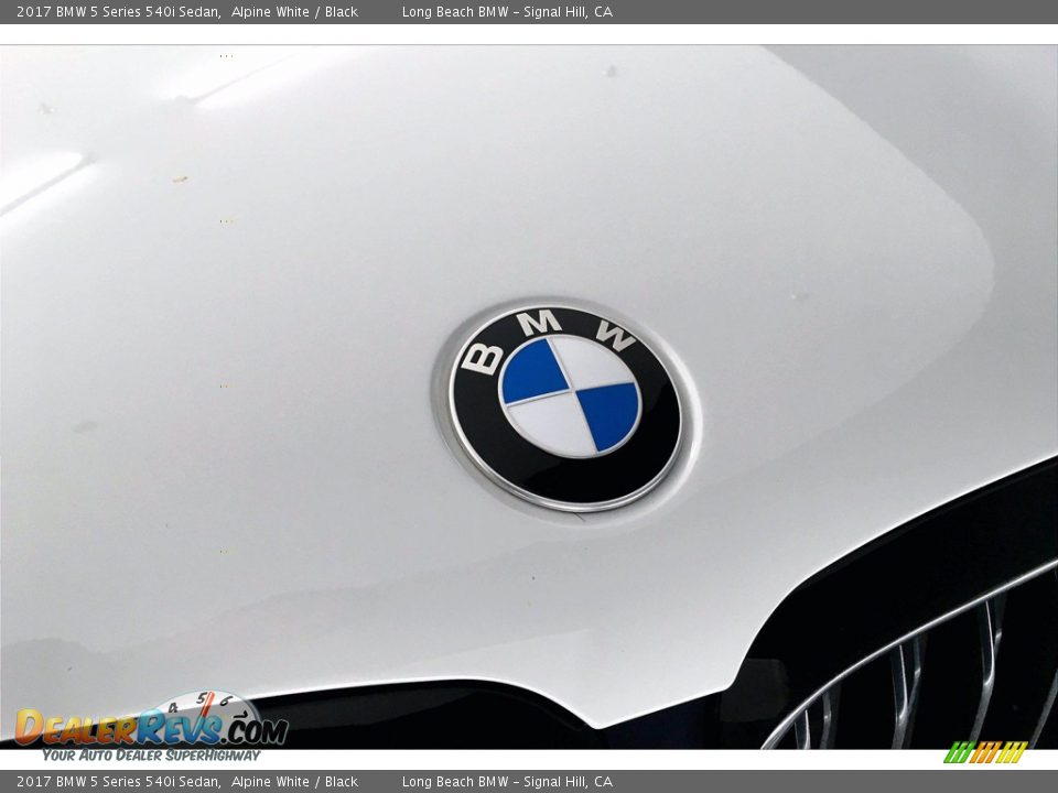 2017 BMW 5 Series 540i Sedan Alpine White / Black Photo #33
