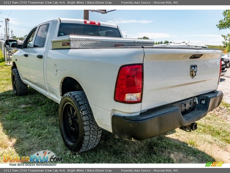 2013 Ram 2500 Tradesman Crew Cab 4x4 Bright White / Black/Diesel Gray Photo #5
